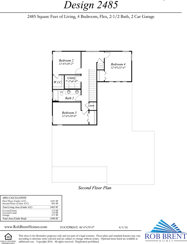 The Brossard floor plan F2